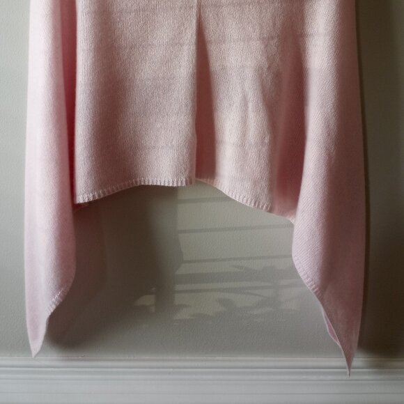 'PURE COLLECTION' Pastel Pink 100% Cashmere Capelet One Size NWOT - Picture 6 of 12